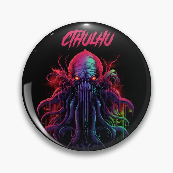 Item preview, Cthulhu - synthwave cyberpunk designed and sold by GlitchGrotesque.