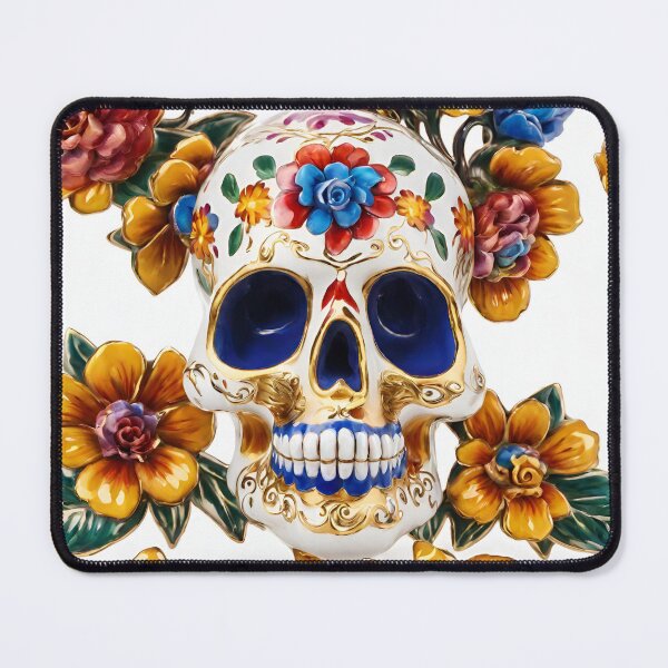Item preview, Porcelain Calavera skull designed and sold by MyCraftForYOU.