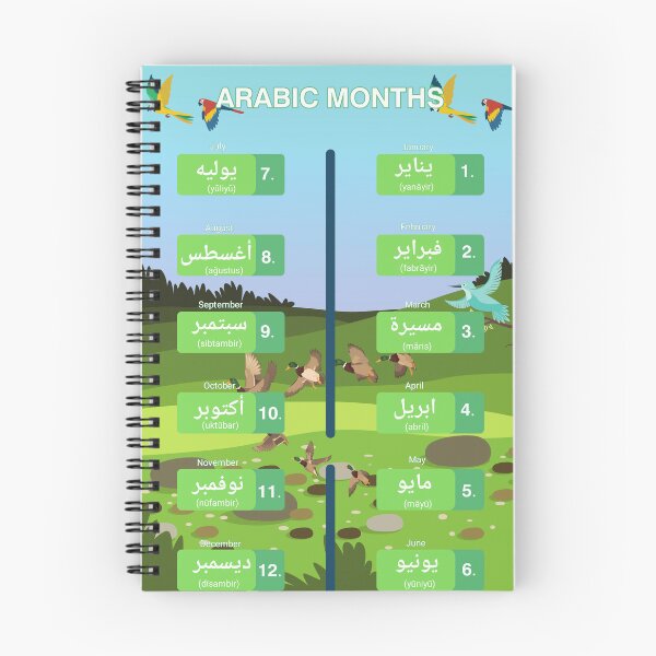 Item preview, Arabic 12 Months Educational Chart for learning Kids designed and sold by Alnazie.