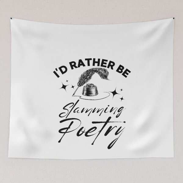 Item preview, I'd Rather Be Slamming Poetry Funny Poem Lover designed and sold by SharpThreadZ.