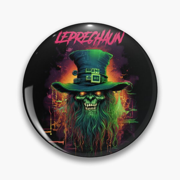 Item preview, Leprechaun - synthwave cyberpunk designed and sold by GlitchGrotesque.