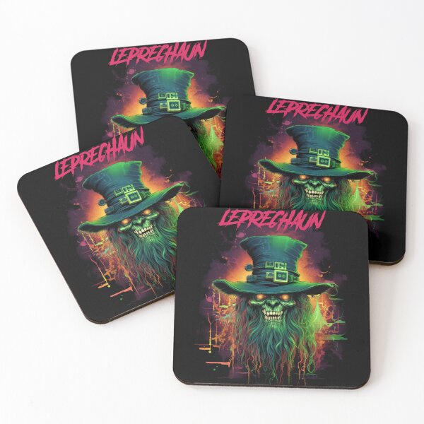 Item preview, Leprechaun - synthwave cyberpunk designed and sold by GlitchGrotesque.
