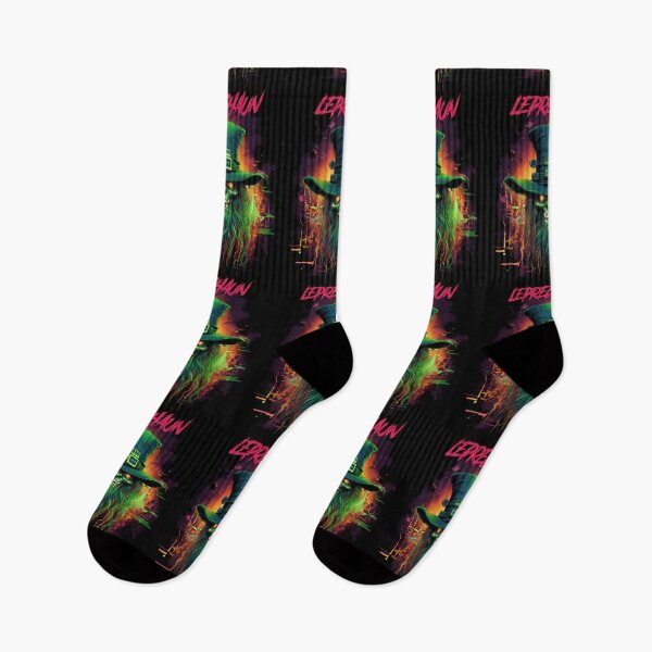 Item preview, Leprechaun - synthwave cyberpunk designed and sold by GlitchGrotesque.