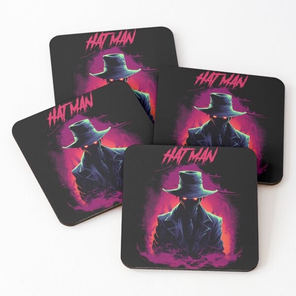 Item preview, Hat man - synthwave cyberpunk designed and sold by GlitchGrotesque.