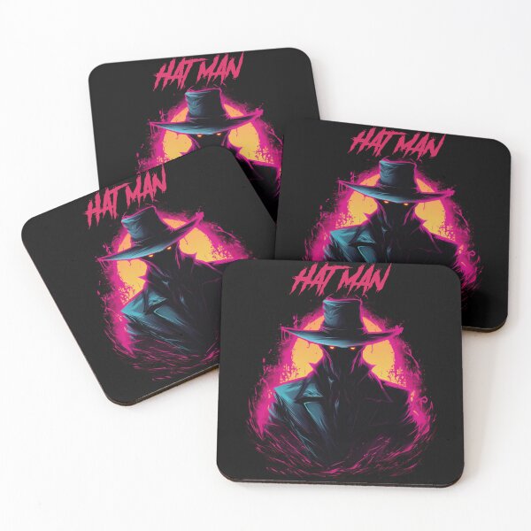 Item preview, Hat man - synthwave cyberpunk designed and sold by GlitchGrotesque.
