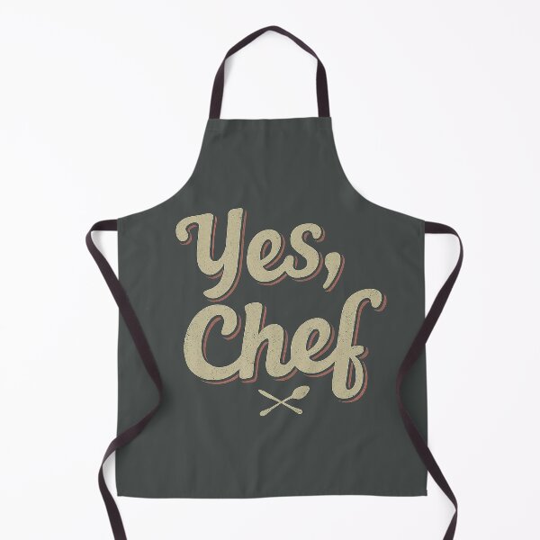 Item preview, "Yes, Chef" - The Bear Vintage Typography designed and sold by Retro Travel Design.