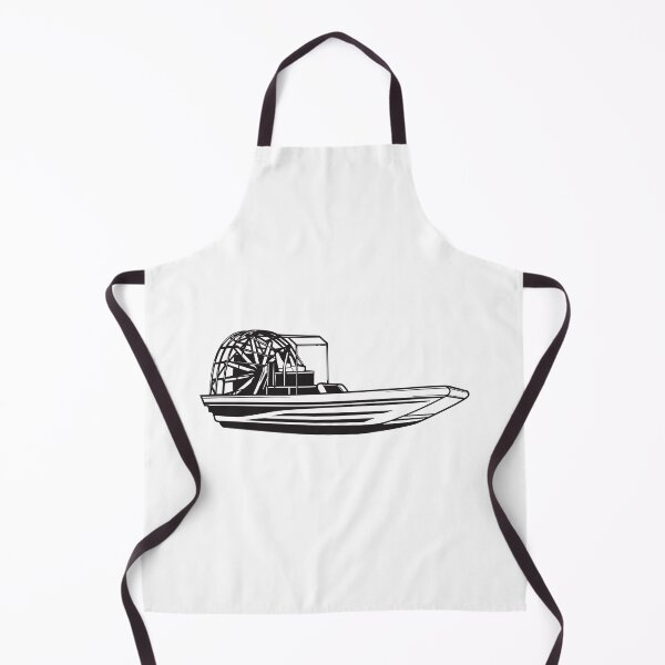 Item preview, Airboat Boat Black and White Illustration designed and sold by Pratiksha Muir.