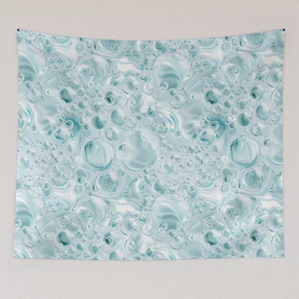Item preview, Aqua Effervescence: Clear Fizzy Bubbles Pattern designed and sold by Sir Meow Meow.