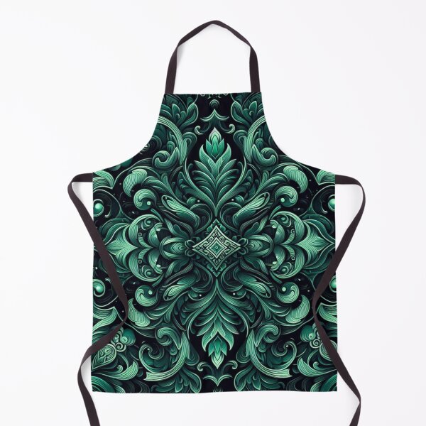 Item preview, Emerald Green Damask - Elegant Victorian Pattern Design designed and sold by ProjectNoah.