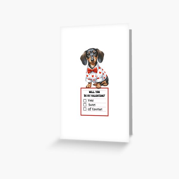 Item preview, Valentine's Day Dog Dachshund Doxie designed and sold by M1234s.