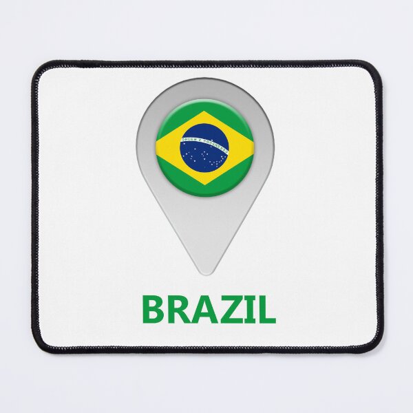 Item preview, Brazil flag location icon designed and sold by Nick249.