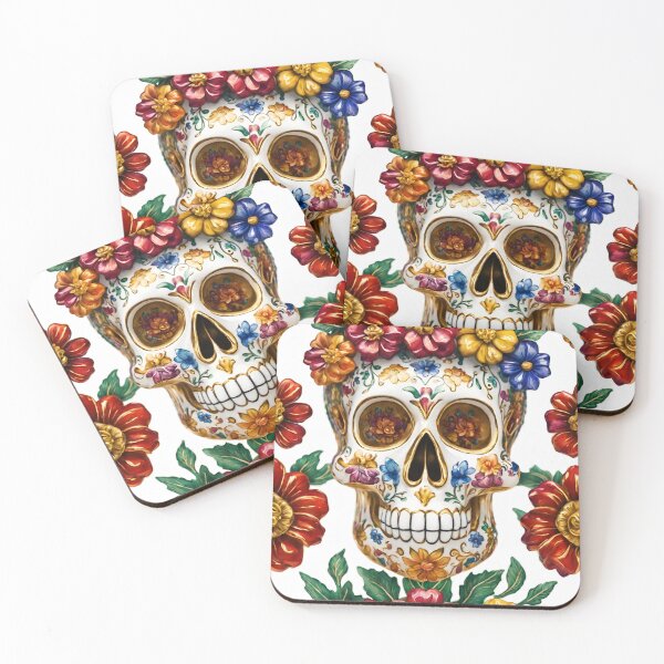 Item preview, Mexican porcelain Calavera skull designed and sold by MyCraftForYOU.
