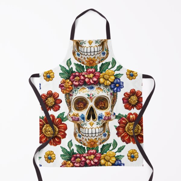 Item preview, Mexican porcelain Calavera skull designed and sold by MyCraftForYOU.