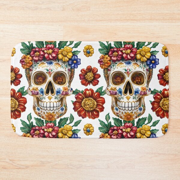 Item preview, Mexican porcelain Calavera skull designed and sold by MyCraftForYOU.