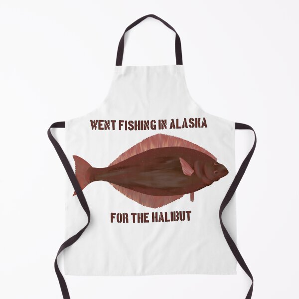 Item preview, Halibut Fishing Pun designed and sold by Krystal Thomas.