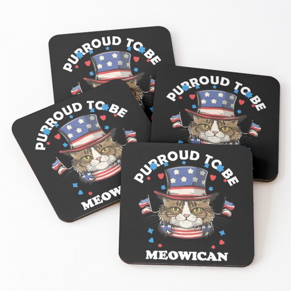 Item preview, Amante de los gatos, Purroud To Be A Meow-ican, gato americano designed and sold by ShopSmart213.