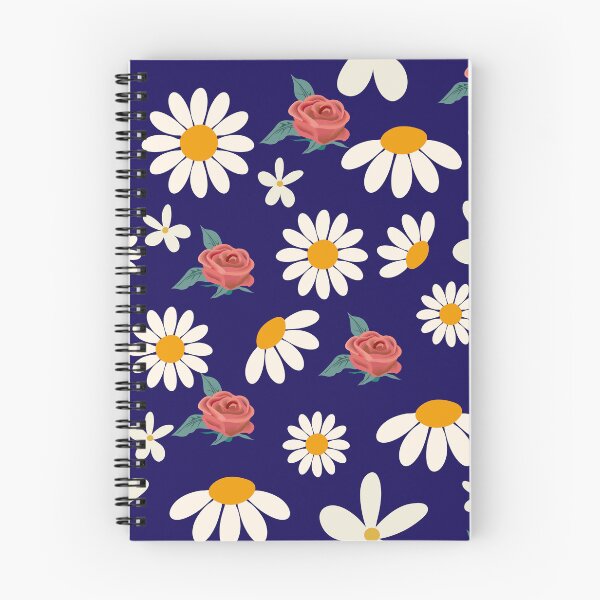 Item preview, Daisy roses pattern on blue designed and sold by BritishDelights.