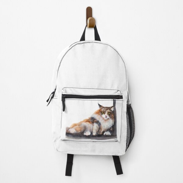 Item preview, Tortoiseshell cat watercolour painting designed and sold by Funsize-Art.