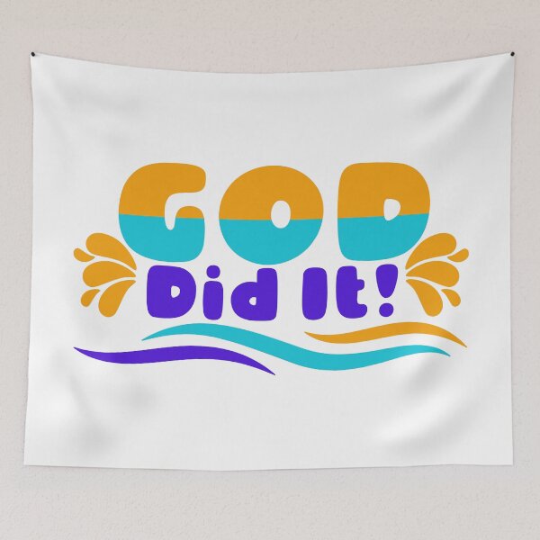 Item preview, God Did It! - Design Faith Message designed and sold by SPWPCollection.