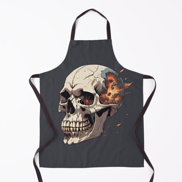 Item preview, Fearsome Skull with Fiery Aura designed and sold by CarpArtt.