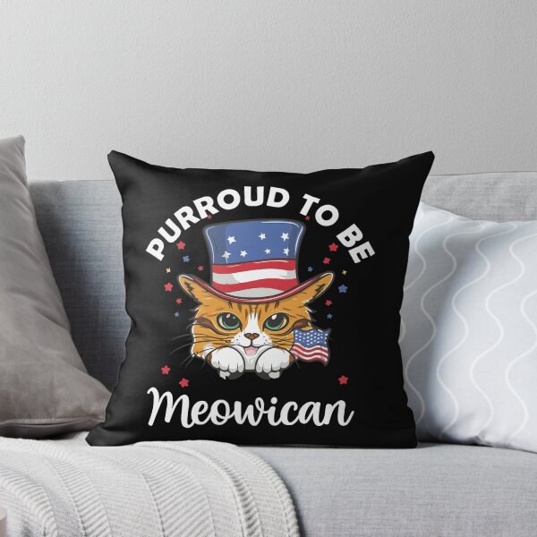 Item preview, Amante de los gatos, Purroud To Be A Meow-ican, gato americano designed and sold by ShopSmart213.