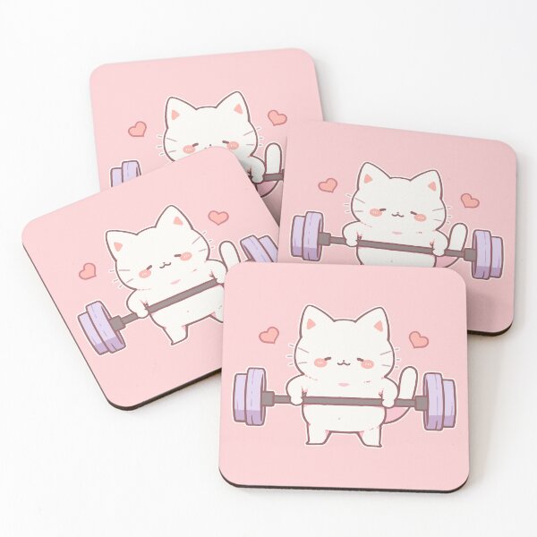 Item preview, Pink Cat Deadlift Bodybuilder designed and sold by SweetClicks123.