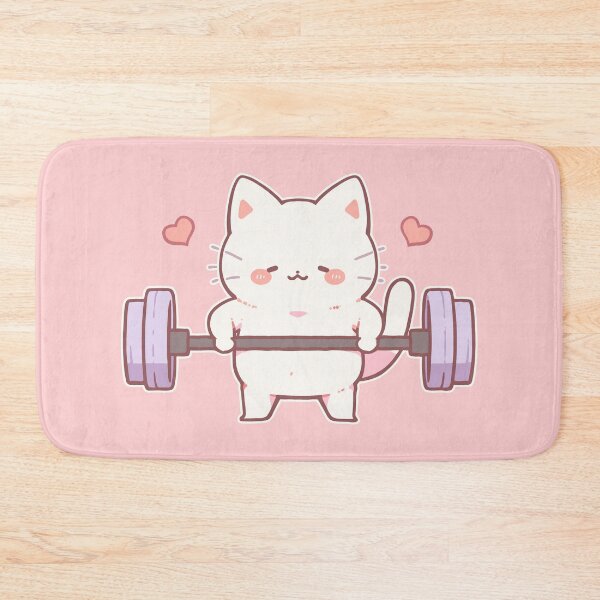 Item preview, Pink Cat Deadlift Bodybuilder designed and sold by SweetClicks123.