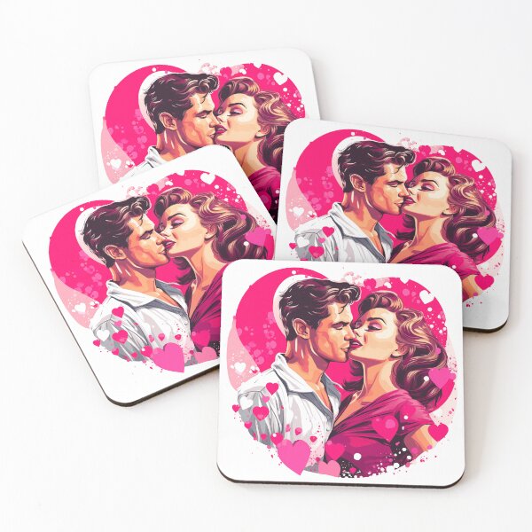 Item preview, Valentine's Day, Old Hollywood Lovers Vintage Poster designed and sold by G-Jo.