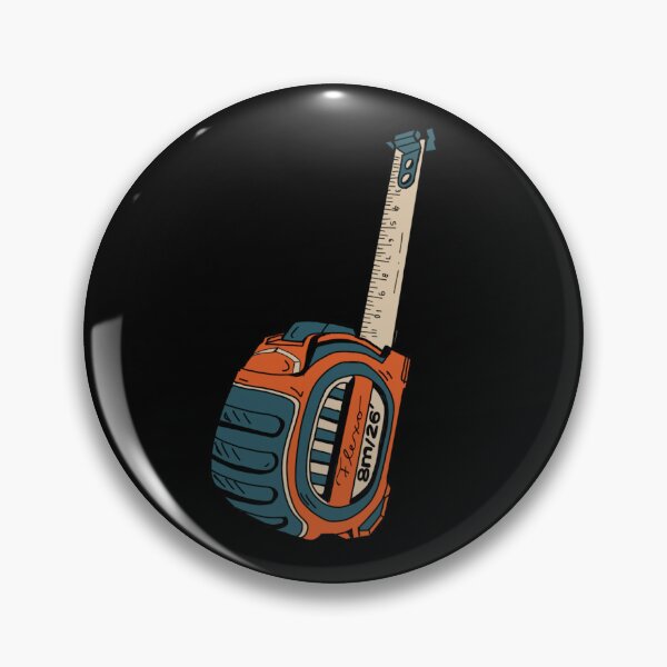 Item preview, Flexometer tape measure illustration in orange and blue designed and sold by CecyLL.