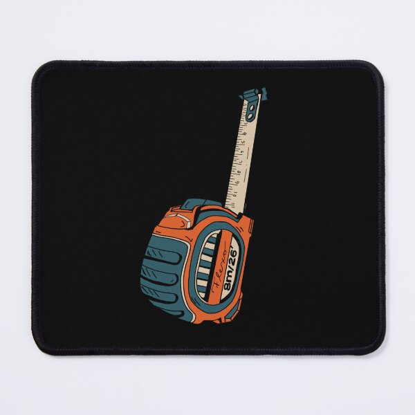 Item preview, Flexometer tape measure illustration in orange and blue designed and sold by CecyLL.