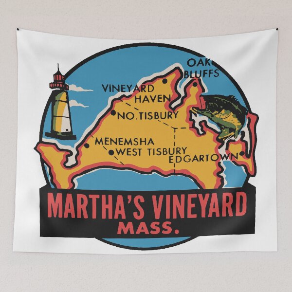 Artikelvorschau, Martha's Vineyard Aufkleber Design entworfen und verkauft von Decal Mania.