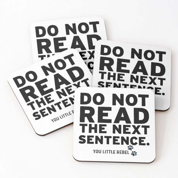 Item preview, Do Not Read The Next Sentence designed and sold by Art-Essa.