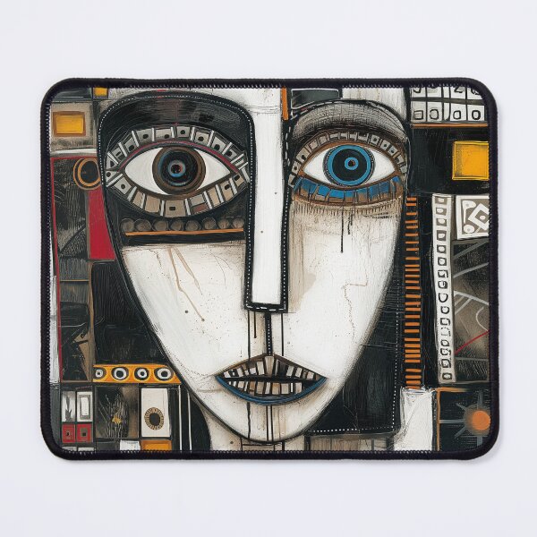 Item preview, Girl Face Folk Art designed and sold by sheprint.