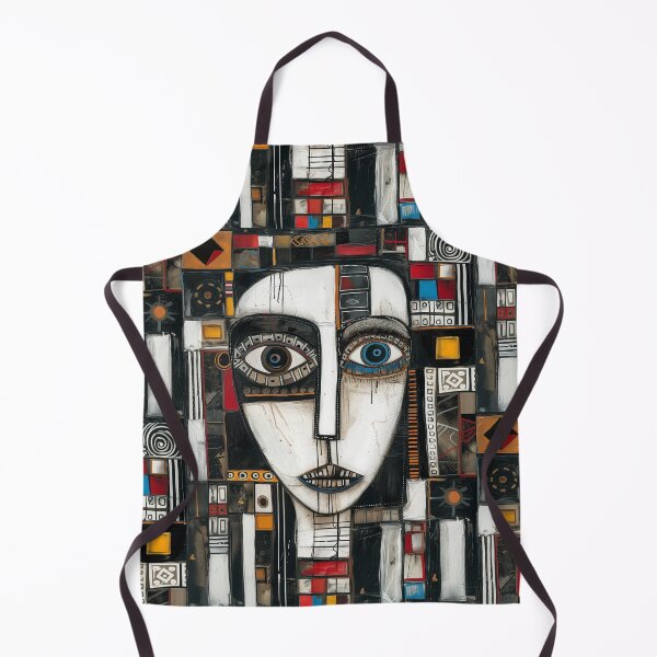 Item preview, Girl Face Folk Art designed and sold by sheprint.