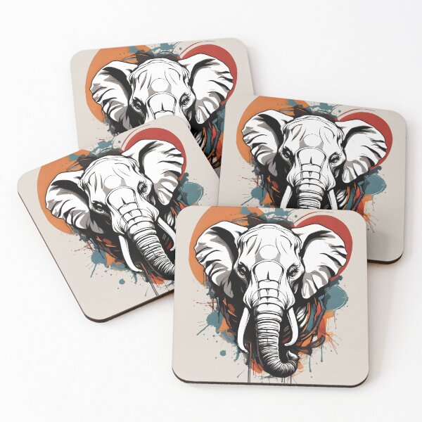 Item preview, Minimalist Abstract Bull Elephant Head designed and sold by BajanTees.