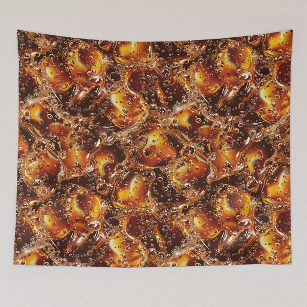 Item preview, Cola Fizz Fantasy: Sparkling Cola Bubbles Pattern designed and sold by Sir Meow Meow.