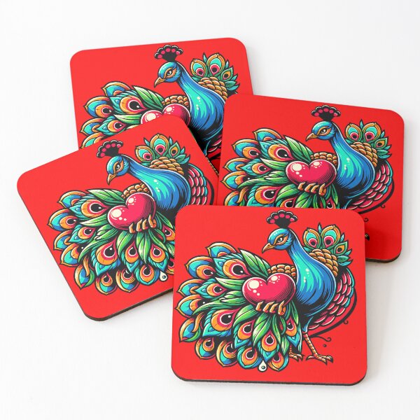 Item preview, Love Peacock - Valentine's Heart designed and sold by ObjCrea123.