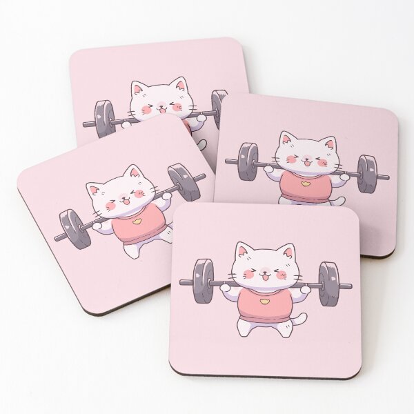 Item preview, Pink Cat Deadlift Bodybuilder designed and sold by SweetClicks123.