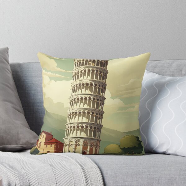 Item preview, The Leaning Tower of Pisa Italy Vintage Travel Poster Retro designed and sold by artra-shop.