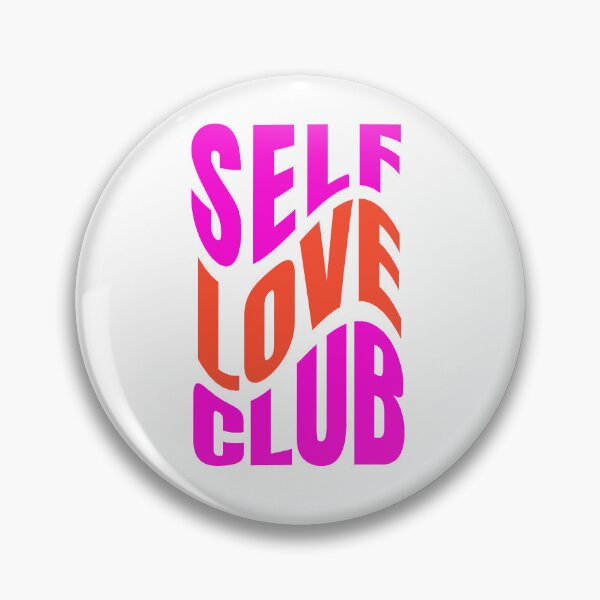 Item preview, Self Love Club - Empowering Typography for Positive Affirmations - Pink and Red designed and sold by Biddakate.