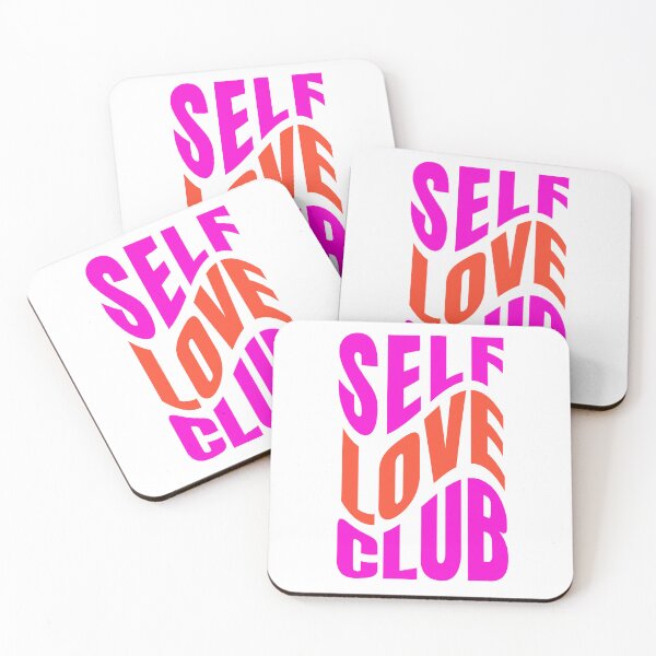 Item preview, Self Love Club - Empowering Typography for Positive Affirmations - Pink and Red designed and sold by Biddakate.
