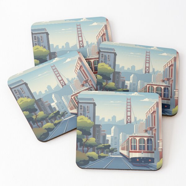 Item preview, San Francisco California USA Vintage Travel Poster Retro designed and sold by artra-shop.