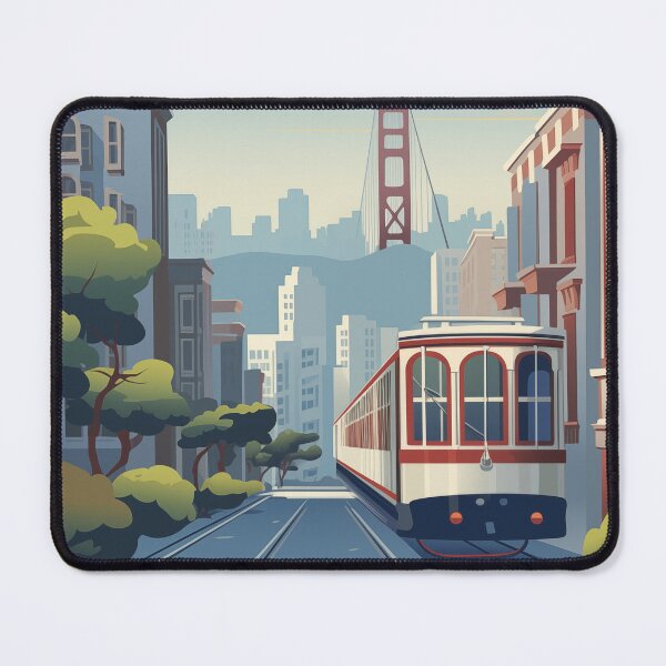 Item preview, Cartel retro del viaje del vintage de San Francisco California los E.E.U.U. designed and sold by artra-shop.