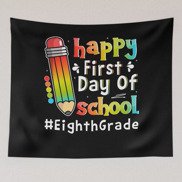 Item preview, Happy First Day Of School Teacher 8th Grade Back To School designed and sold by MobyStickers.