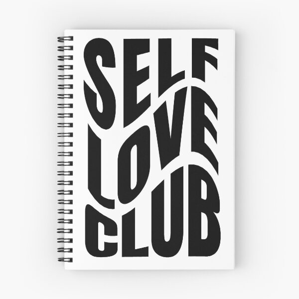 Item preview, Self Love Club - Empowering Typography for Positive Affirmations - Black designed and sold by Biddakate.