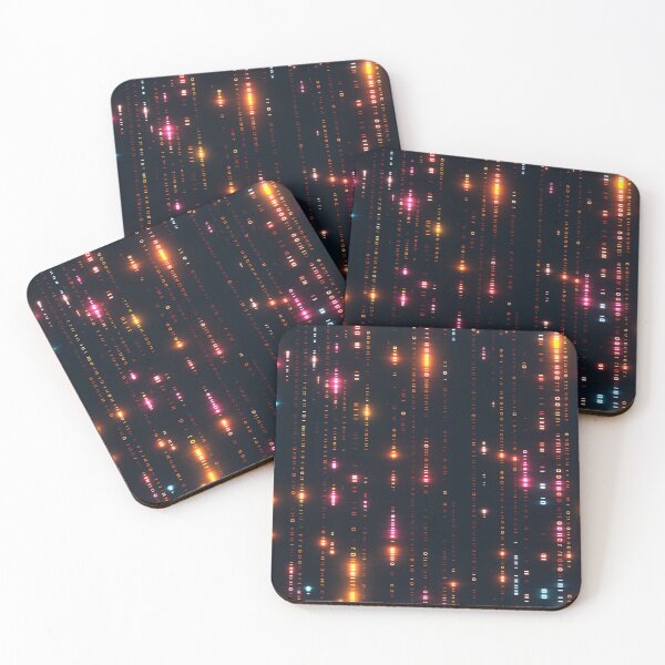 Item preview, Digital Rain Code Cascade: Glowing Script Matrix designed and sold by Sir Meow Meow.