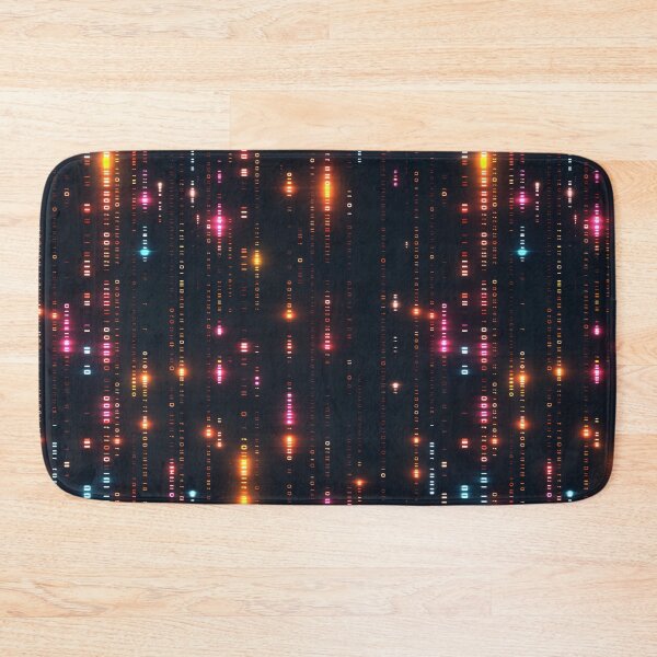 Item preview, Digital Rain Code Cascade: Glowing Script Matrix designed and sold by Sir Meow Meow.