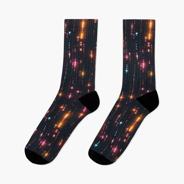 Item preview, Digital Rain Code Cascade: Glowing Script Matrix designed and sold by Sir Meow Meow.