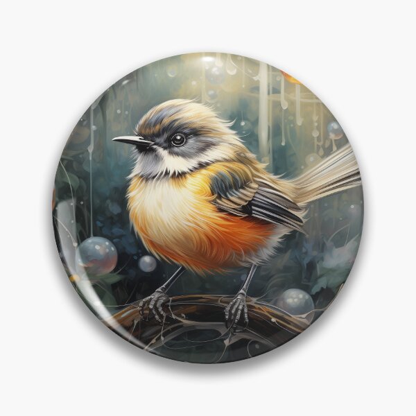 Item preview, Fantail in Green forest NZ designed and sold by 7Bluedragon (Jane art collection).