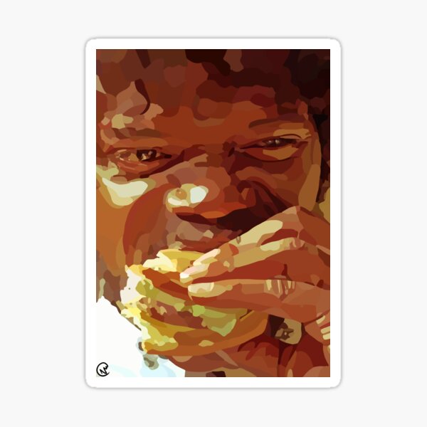 Item preview, Samuel L Jackson portrait from Pulp Fiction  designed and sold by Blue-Hive-Store.